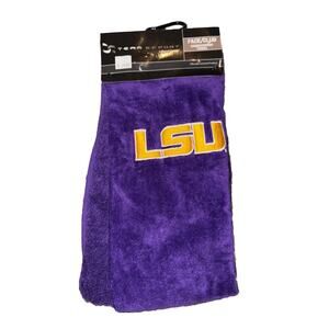 LSU Louisiana State University Tigers NCAA Logo Premium Golf Towel L26